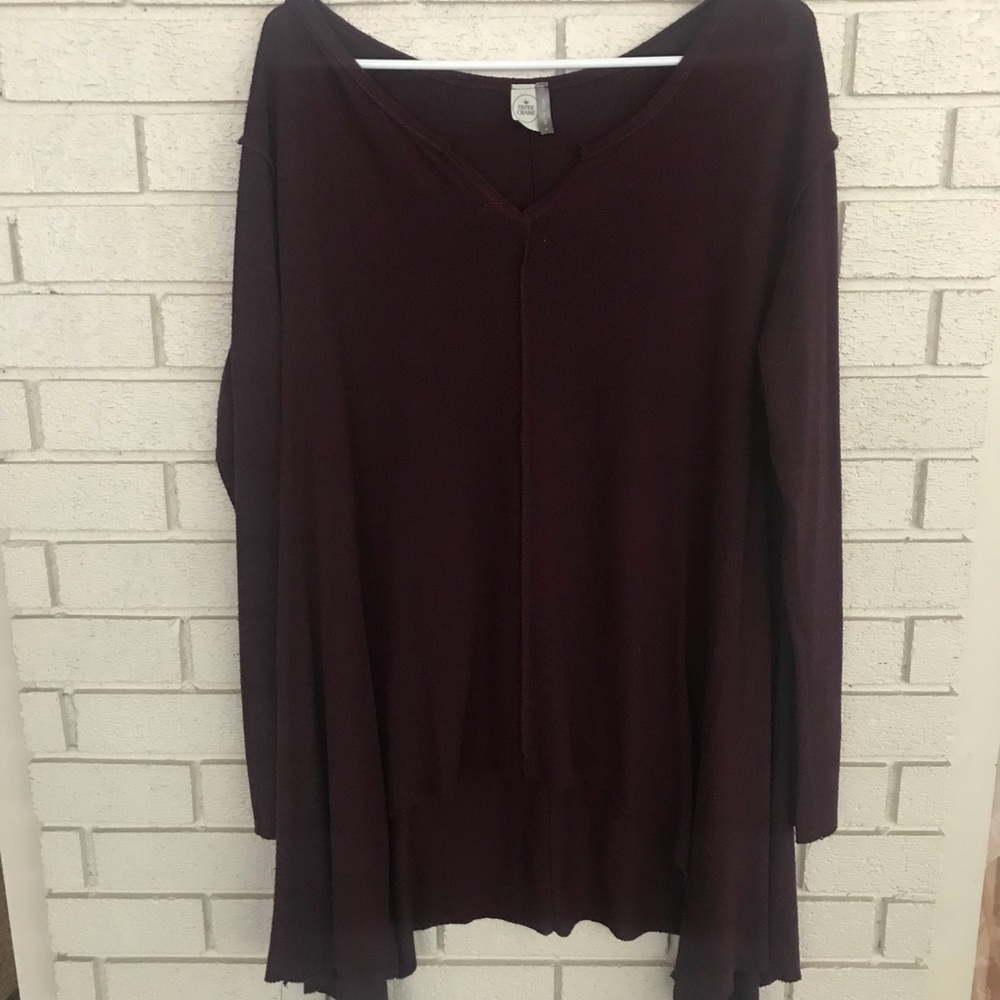 Purple oversized flowy sweater